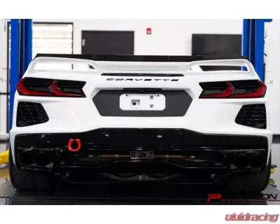 Paragon Performance Matte Carbon Fiber License Plate Vinyl Overlay Chevrolet C8 Corvette 2020-2024 - PP-V0001