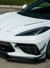 Paragon Performance Maxton Design 4 pcs Aero Kit - without Winglets Chevrolet C8 Corvette Stingray 2020-2024                                     - MXT-C8-FD2-DS2-RD2 - Image 4