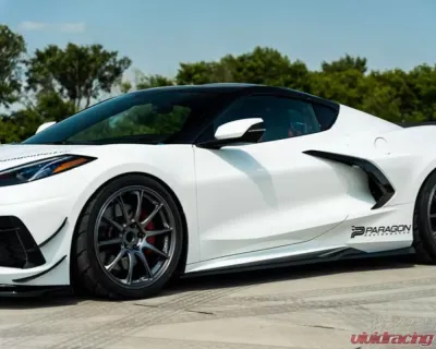 Paragon Performance Maxton Design 4 pcs Aero Kit - without Winglets Chevrolet C8 Corvette Stingray 2020-2024 - MXT-C8-FD2-DS2-RD2