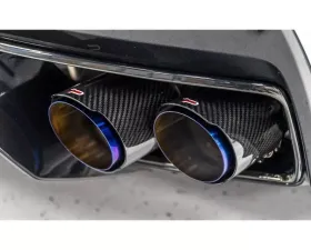 Paragon Performance Track Exhaust Gloss Carbon w/ Blue Tips Chevrolet C8 Corvette Stingray 2020-2024