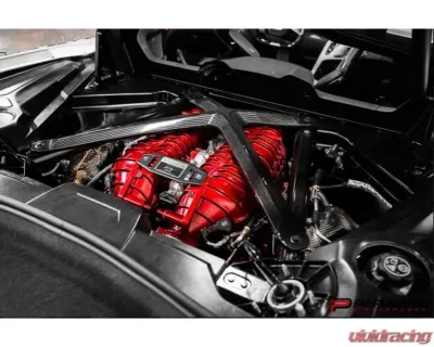 Paragon Performance Carbon Fiber X Brace Chevrolet C8 Corvette Stingray Coupe Only 2020-2025 - CCS-C0053