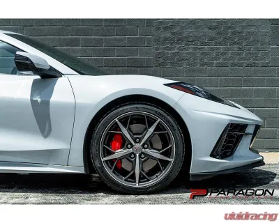 Paragon Performance Front Lift Lowering Collars w/ Mag Ride De-Pin Tool & 3/8" Riser Shim Chevrolet Corvette Stingray C8 2020-2025 - PP-S0001-PIN-SHIM