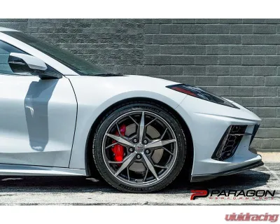 Paragon Performance Front Lift Lowering Collars w/ Mag Ride De-Pin Tool & 3/8" Riser Shim Chevrolet Corvette Stingray C8 2020-2025 - PP-S0001-PIN-SHIM