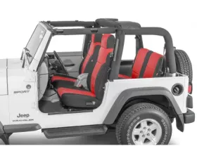 Diver Down Neoprene Seat Covers Red Jeep Wrangler 2003-2006