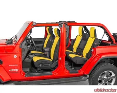 Diver Down Neoprene Seat Covers Yellow Jeep Wrangler 4 Door 2018-2020 - 14167 4076