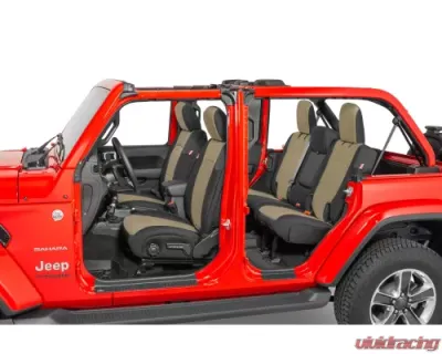 Diver Down Neoprene Seat Covers Tan Jeep Wrangler 4 Door 2018-2020 - 14167 4084