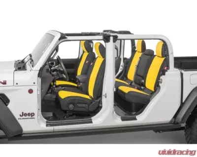 Diver Down Front and Rear Neoprene Seat Covers Yellow Jeep Wrangler 2020-2021 - 14167 4186