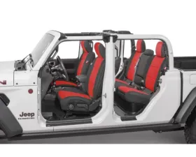 Diver Down Front and Rear Neoprene Seat Covers Red Jeep Wrangler 2020-2021