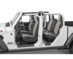 Diver Down Front and Rear Neoprene Seat Covers Light Gray Jeep Wrangler 2020-2021