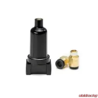 AccuAir Suspension 2 Fittings Black Moisture Trap with Filter - AA-3663