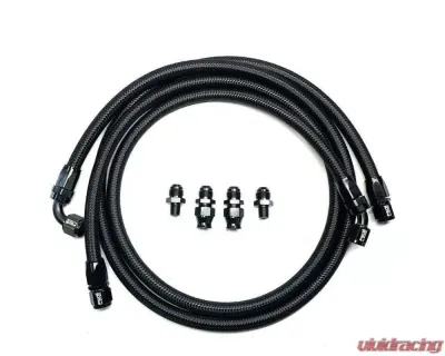 Full Send Diesel Black Braided Stock Replacement Transmission Line Kit Cummins Dodge Ram 2500 | 3500 1994-2007 - FSD-10-B