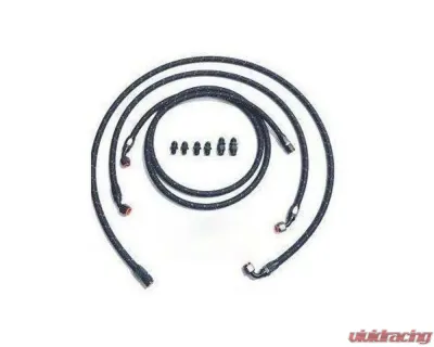 Full Send Diesel Black Braided Stock Replacement Transmission Line Kit Cummins Dodge Ram 2500 | 3500 2003-2007 - FSD-10-BE
