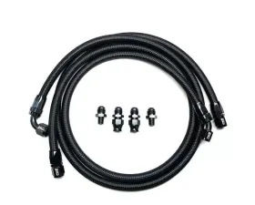 Full Send Diesel Black Braided Stock Transmission Line Kit Cummins Dodge Ram 2500 | 3500 2007-2009