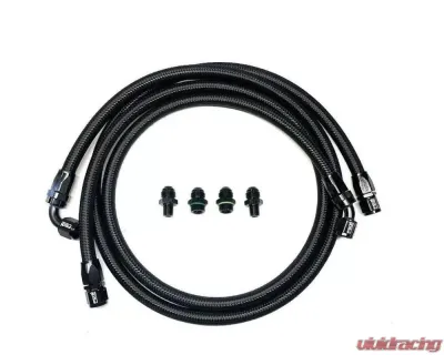 Full Send Diesel Black Braided Mishimoto Transmission Cooler Line Kit Cummins Dodge Ram 2500 | 3500 2007-2009 - FSD-13-B