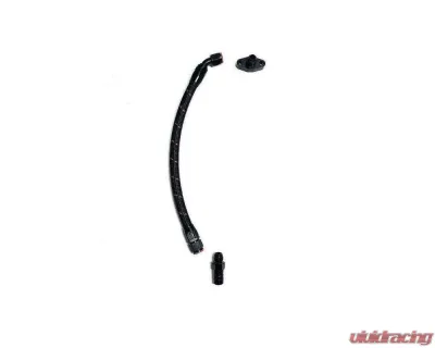 Full Send Diesel Black Braided 2nd Gen Swap Manifold Flipped Up Turbo Drain Kit Dodge Ram 2500 | 3500 2003+ - FSD-32-B