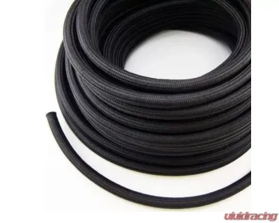 Full Send Diesel 8AN 20 Feet Black Braided Nylon Rubber Hose - FSD-BNBH-08-20