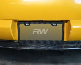 RW Carbon US Fiber License Plate Frame