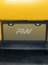 RW Carbon US Fiber License Plate Frame                                     - CFframe - Image 3
