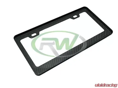 RW Carbon US Fiber License Plate Frame - CFframe