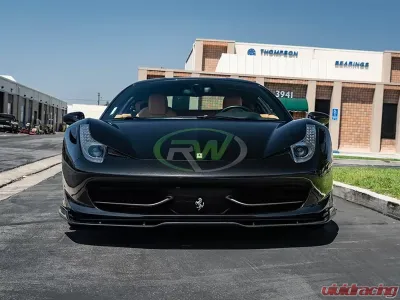 RW Carbon Fiber Front Lip Spoiler Ferrari 458 Italia 2010-2015 - Ferrari458-04
