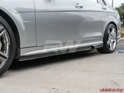 RW Carbon DTM CF Side Skirt Extensions Mercedes-Benz W204 C63 2008-2014 - Mercw20443