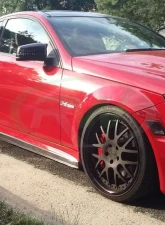 RW Carbon DTM CF Side Skirt Extensions Mercedes-Benz W204 C63 2008-2014                                     - Mercw20443 - Image 4