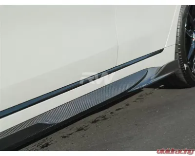 RW Carbon Full Carbon Fiber Side Skirt Extensions BMW i4 2022-2023 - bmwi4002