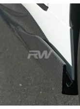 RW Carbon Full Carbon Fiber Side Skirt Extensions BMW i4 2022-2023                                     - bmwi4002 - Image 2