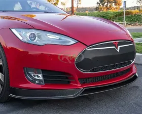 RW Carbon Fiber Front Lip Spoiler Tesla Model S 2012-2015