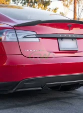 RW Carbon Fiber Rear Diffuser Tesla Model S 2012-2015                                     - Tesla03 - Image 6