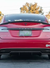 RW Carbon Fiber Rear Diffuser Tesla Model S 2012-2015                                     - Tesla03 - Image 2