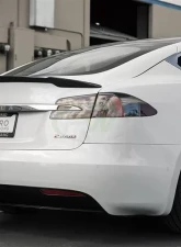 RW Carbon Carbon Fiber Revo Style Trunk Spoiler w/ SLiPLO Anti-Scrape Kit Tesla Model S 2013+                                     - tesla04-1 - Image 6