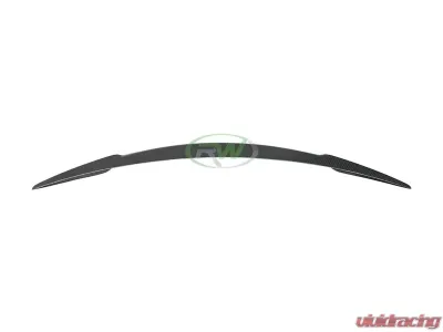 RW Carbon Carbon Fiber Revo Style Trunk Spoiler w/ SLiPLO Anti-Scrape Kit Tesla Model S 2013+ - tesla04-1