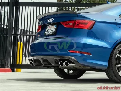 RW Carbon Pre-Facelift Carbon Fiber Rear Diffuser Audi 8v S3 2014-2016 - audi8v004