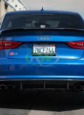 RW Carbon Pre-Facelift Carbon Fiber Rear Diffuser Audi 8v S3 2014-2016                                     - audi8v004 - Image 2