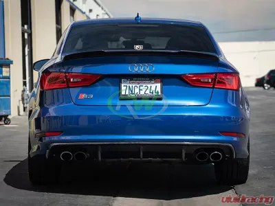 RW Carbon Pre-Facelift Carbon Fiber Rear Diffuser Audi 8v S3 2014-2016 - audi8v004