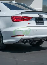 RW Carbon Pre-Facelift Carbon Fiber Rear Diffuser Audi 8v S3 2014-2016                                     - audi8v004 - Image 5