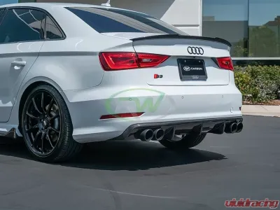 RW Carbon Pre-Facelift Carbon Fiber Rear Diffuser Audi 8v S3 2014-2016 - audi8v004
