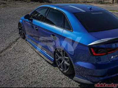 RW Carbon GTX Carbon Fiber Side Skirt Extensions Audi A3 | S3 | RS3 2015-2023 - audi8v005