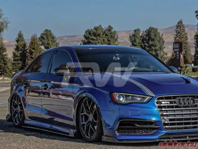 RW Carbon GTX Carbon Fiber Side Skirt Extensions Audi A3 | S3 | RS3 2015-2023 - audi8v005