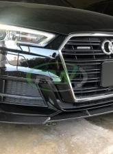RW Carbon Facelift Carbon Fiber Front Lip w/ SLiPLO Anti-Scrape Kit  Audi 8v A3 | S3 2017-2023                                     - audi8v006-1 - Image 5