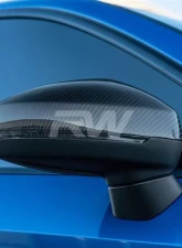 RW Carbon Fiber Mirror Cap Replacements Audi 8V A3 | S3 | RS3 2015-2023                                     - audi8v007 - Image 2