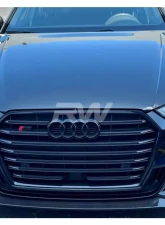 RW Carbon Carbon Fiber GTX Front Lip Audi 8V A3 S-Line 2017-2021                                     - audi8vs302 - Image 3