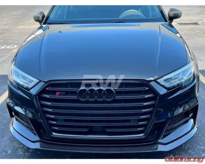 RW Carbon Carbon Fiber GTX Front Lip Audi 8V A3 S-Line 2017-2021 - audi8vs302