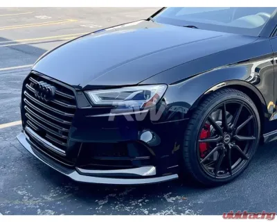 RW Carbon Carbon Fiber GTX Front Lip Audi 8V A3 S-Line 2017-2021 - audi8vs302