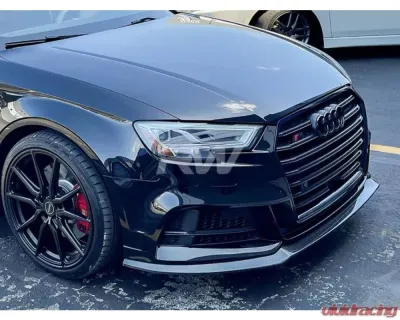 RW Carbon Carbon Fiber GTX Front Lip Audi 8V A3 S-Line 2017-2021 - audi8vs302