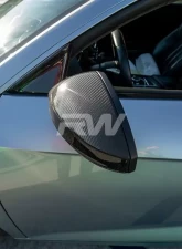 RW Carbon Fiber Mirror Cap Replacements Audi R8 4S 2015-2018                                     - audir805 - Image 2