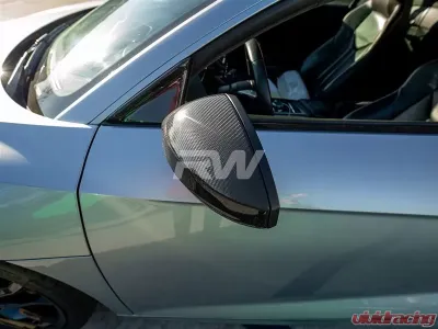 RW Carbon Fiber Mirror Cap Replacements Audi R8 4S 2015-2018 - audir805