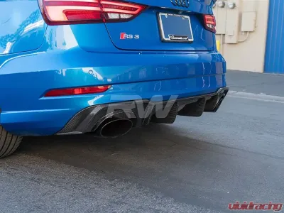 RW Carbon Fiber Rear Diffuser Audi 8V RS3 2017-2022 - audirs304