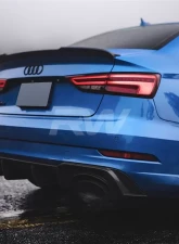 RW Carbon Fiber Rear Diffuser Audi 8V RS3 2017-2022                                     - audirs304 - Image 4